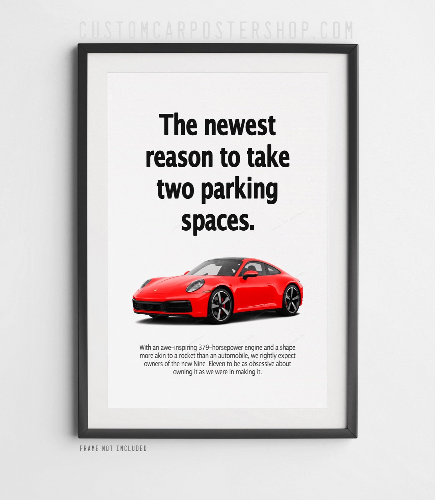 Porsche 911 (992) Print Ad - Two Parking Spots