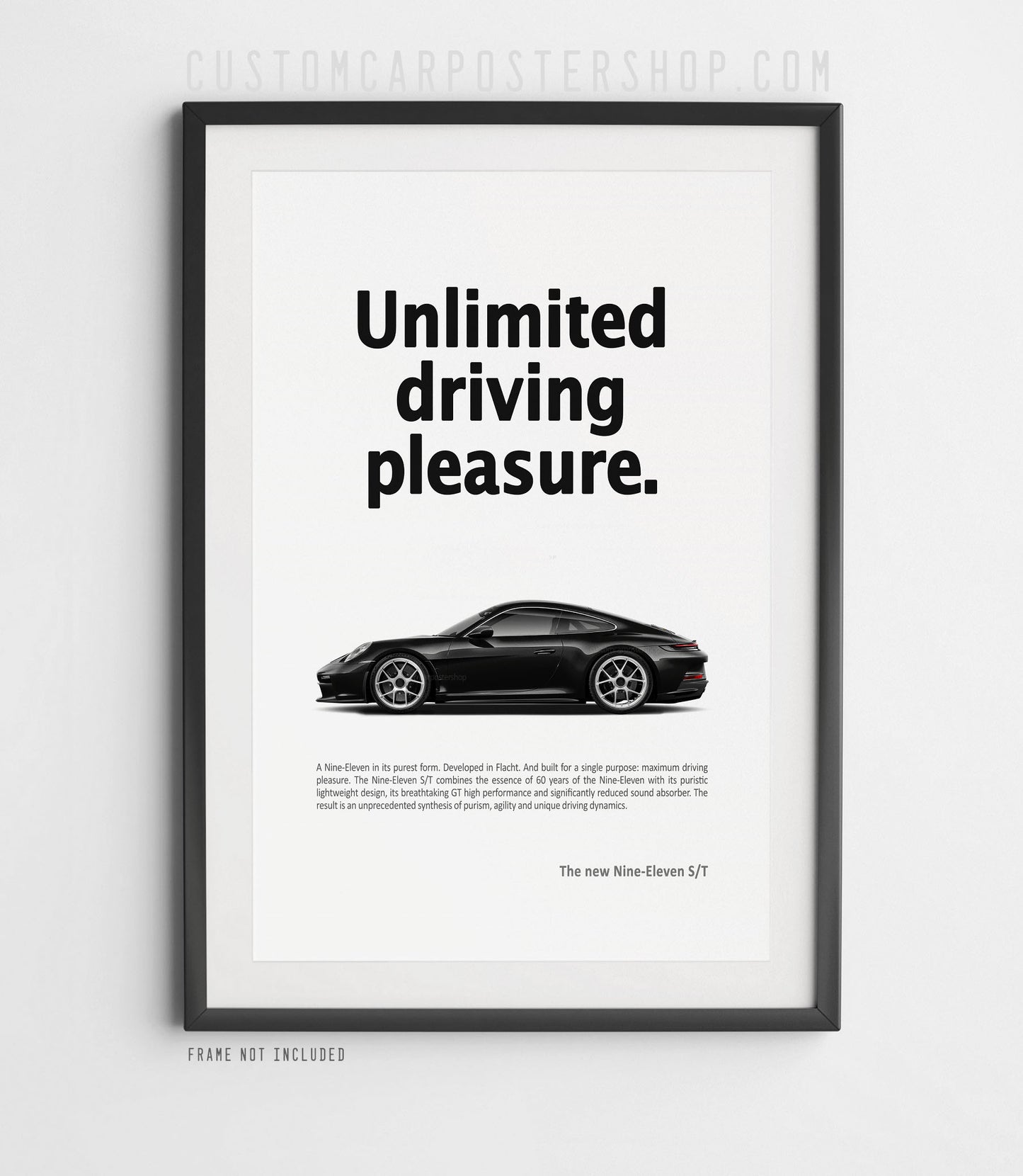 Porsche 911 S/T (992) Print Ad - Unlimited Driving Pleasure