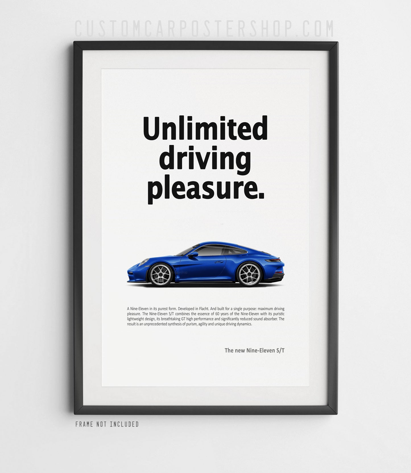 Porsche 911 S/T (992) Print Ad - Unlimited Driving Pleasure