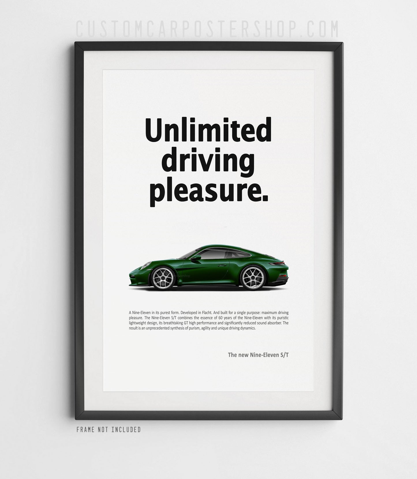 Porsche 911 S/T (992) Print Ad - Unlimited Driving Pleasure