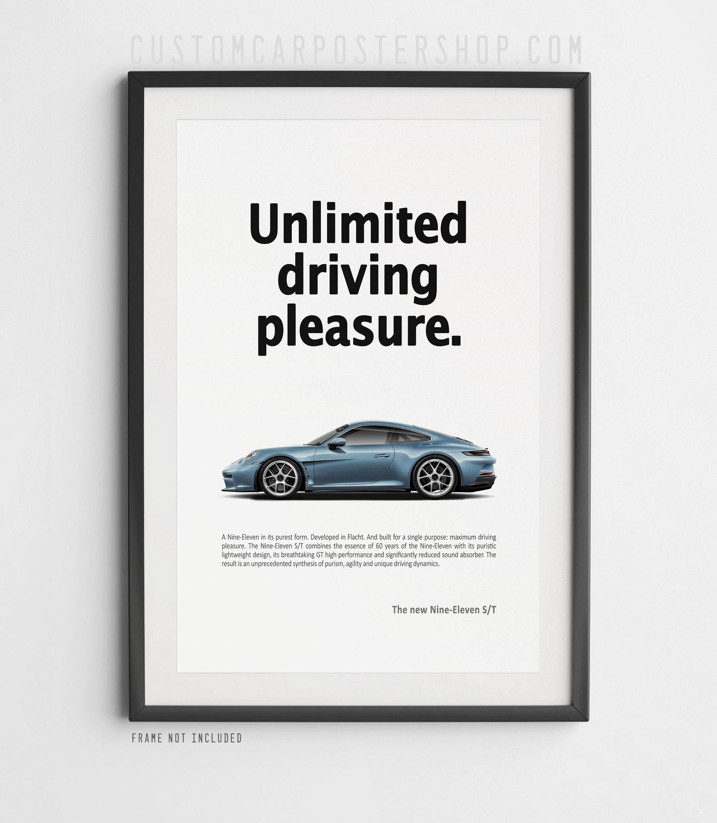 Porsche 911 S/T (992) Print Ad - Unlimited Driving Pleasure