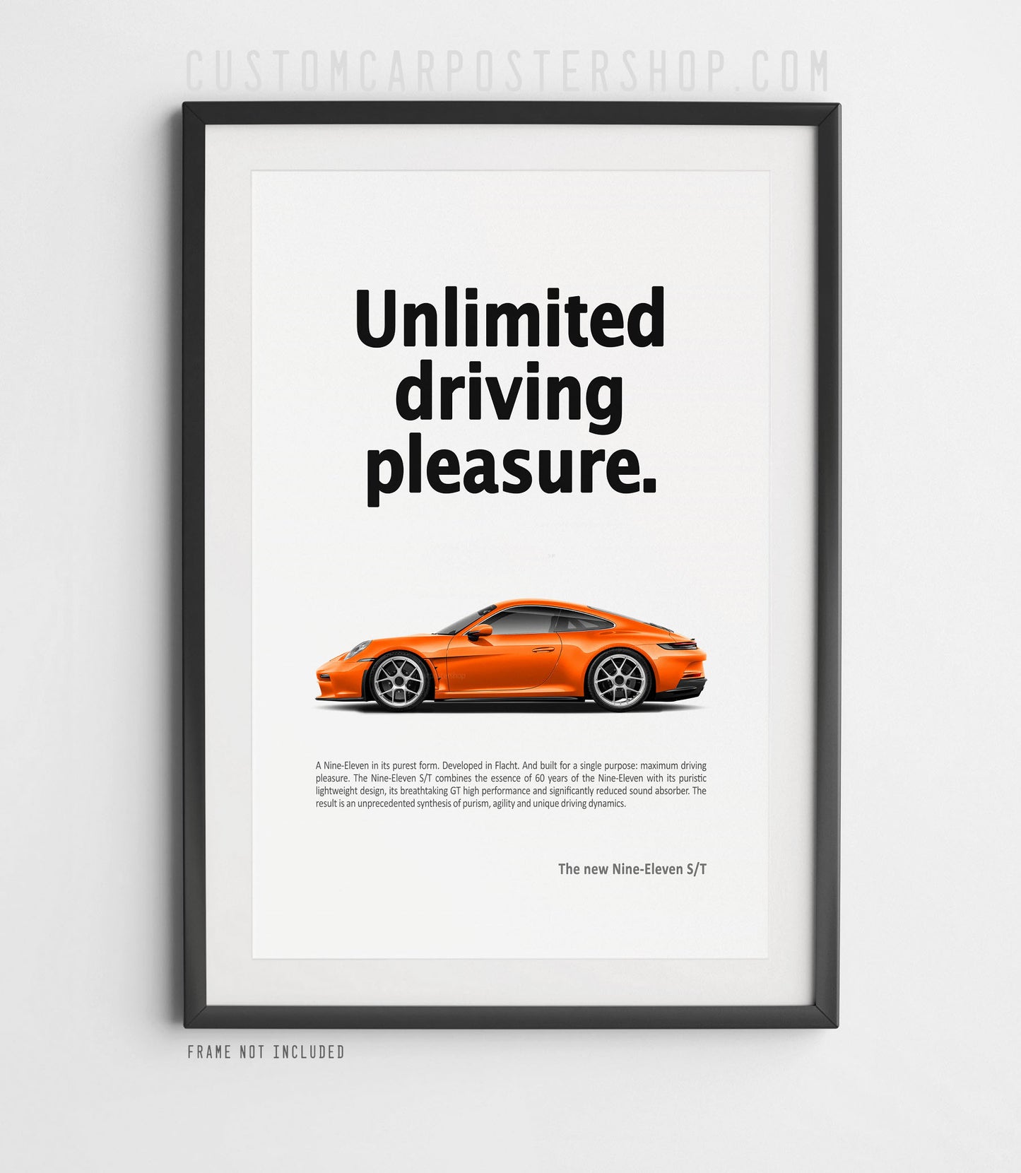 Porsche 911 S/T (992) Print Ad - Unlimited Driving Pleasure