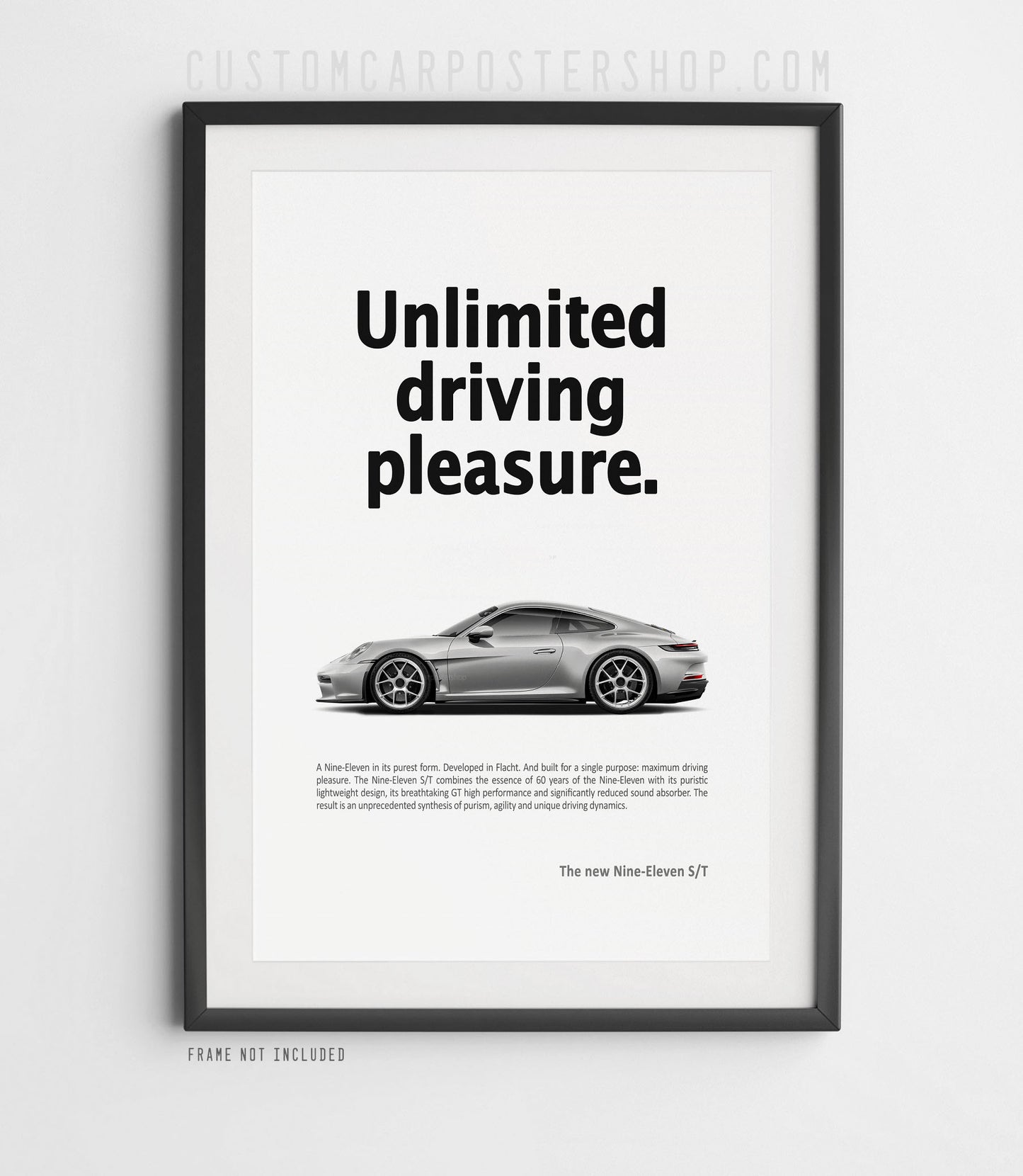 Porsche 911 S/T (992) Print Ad - Unlimited Driving Pleasure