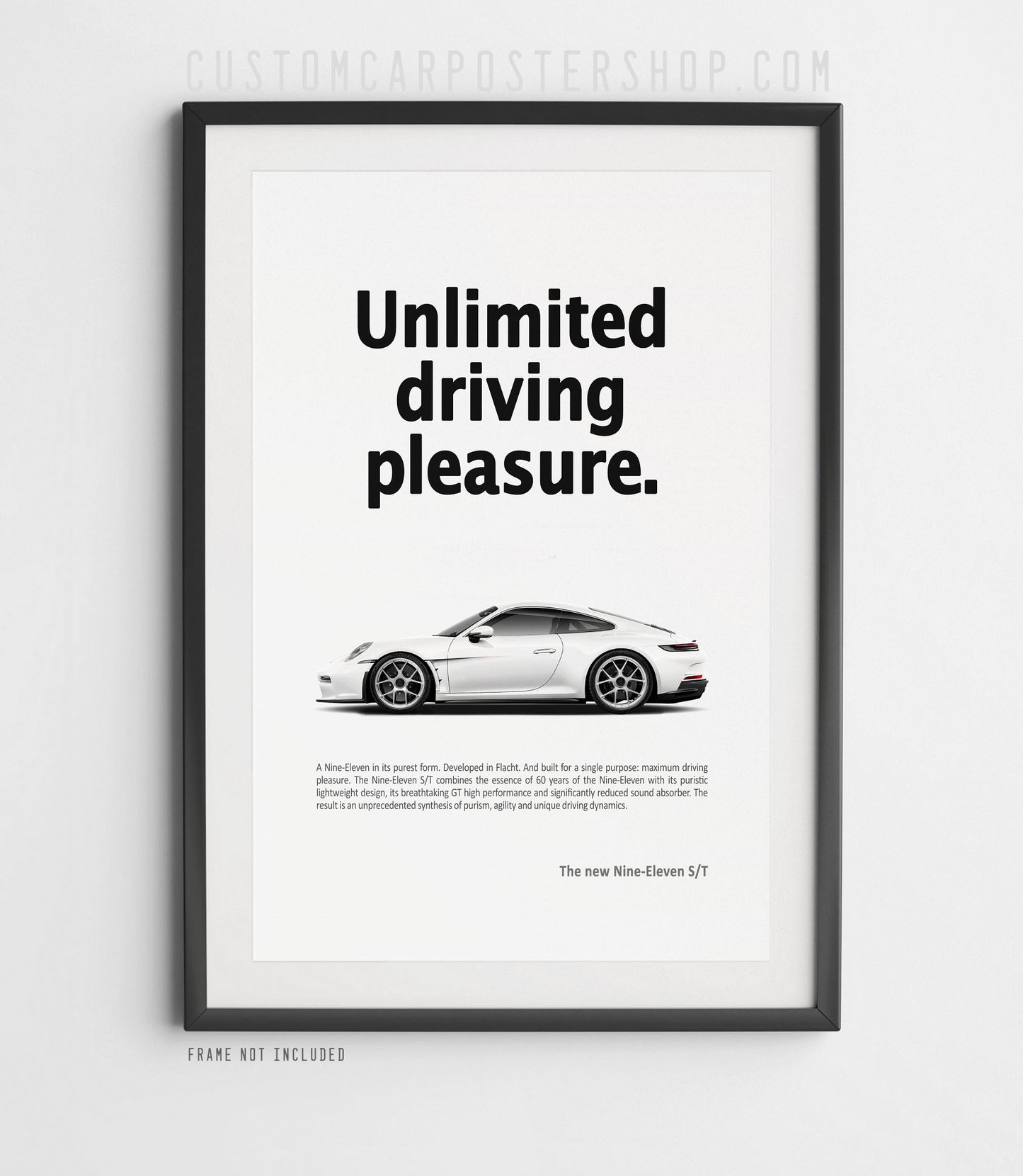 Porsche 911 S/T (992) Print Ad - Unlimited Driving Pleasure