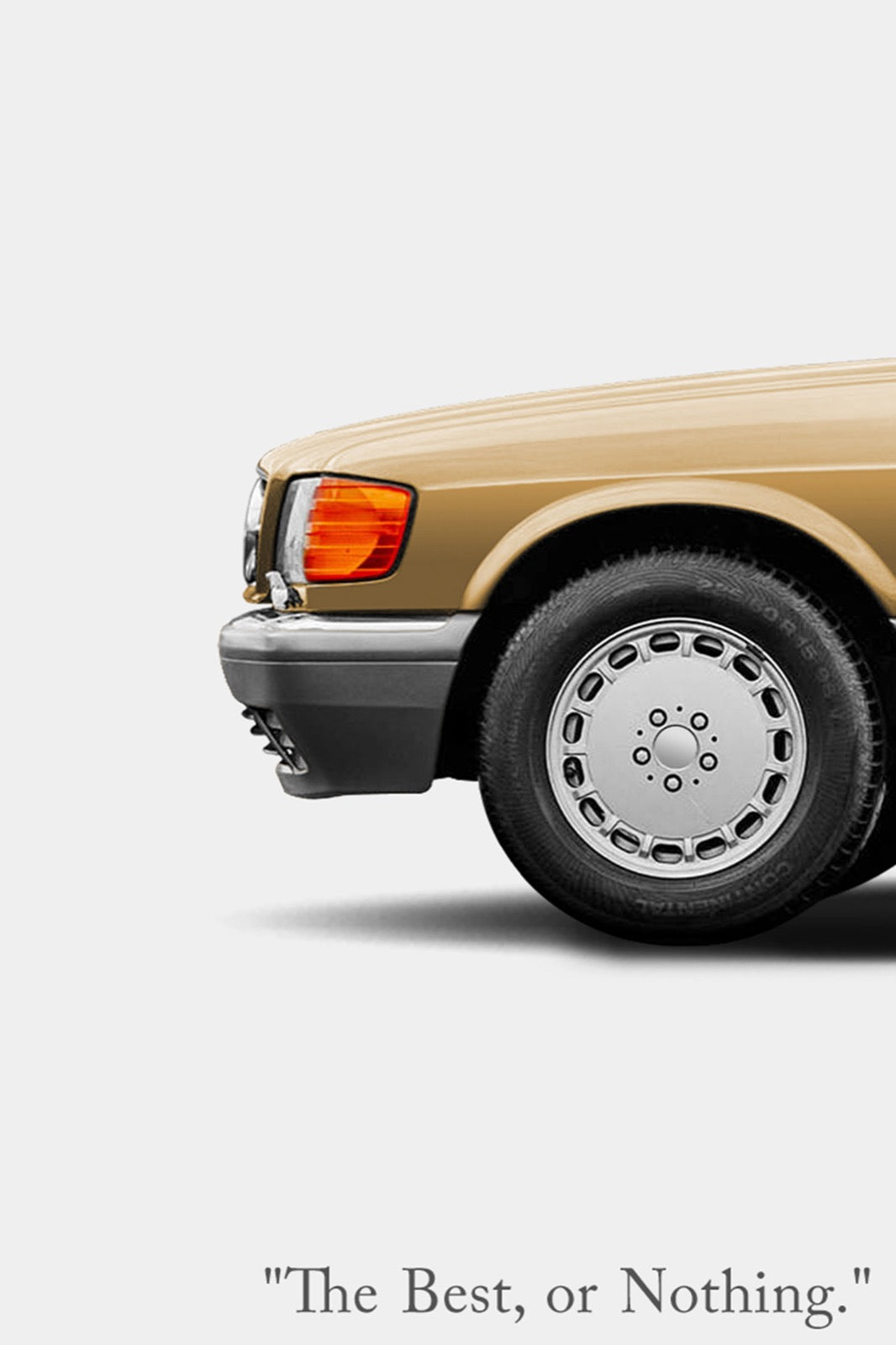 Mercedes-Benz 560SEC Vintage Print Ad - Best or Nothing