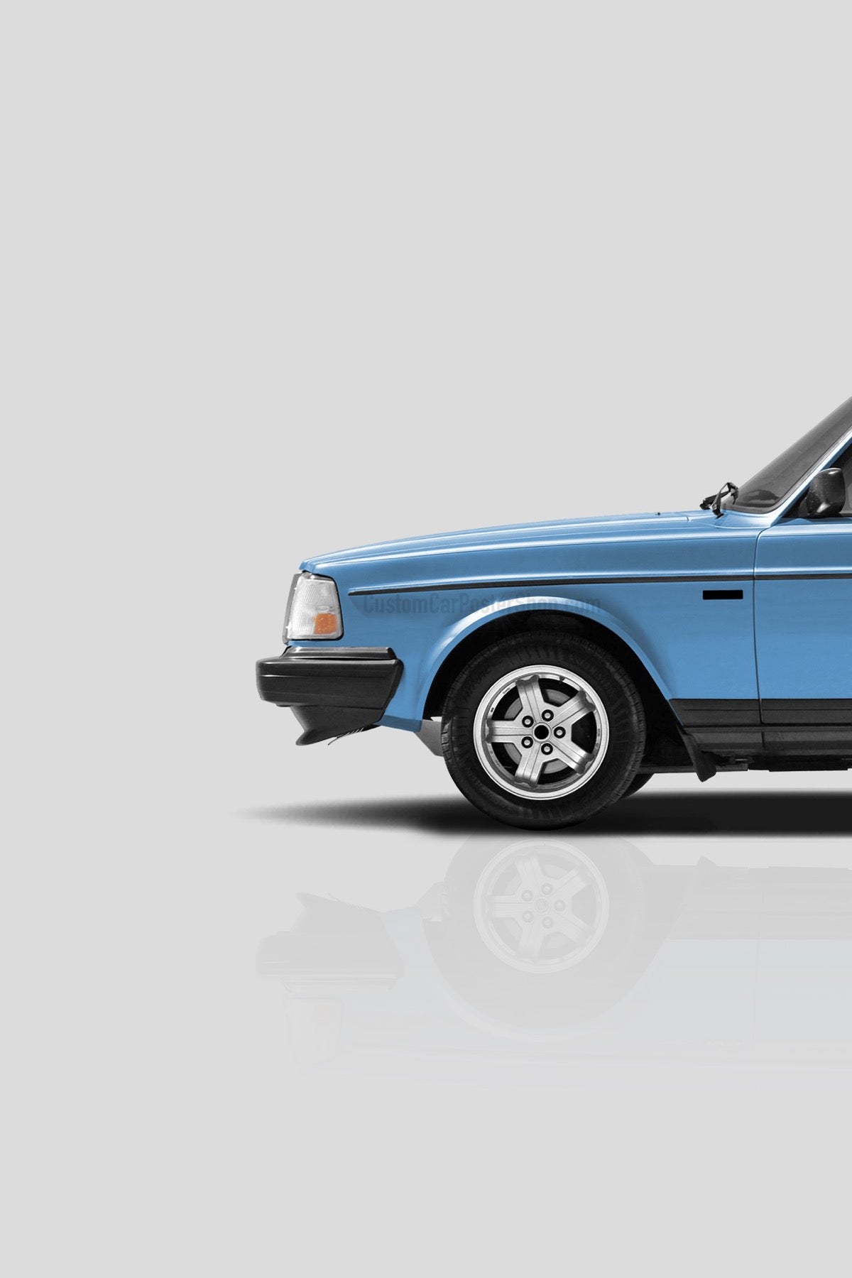 Volvo 240 Turbo Sedan Poster