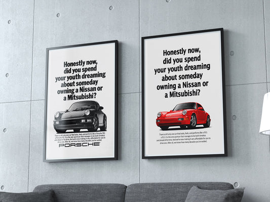 Remastering the Iconic Porsche Advertisment Poster