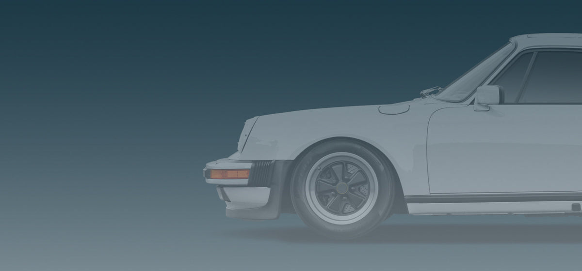 Porsche 930 Turbo posters collection banner featuring classic 911 Turbo vintage ads