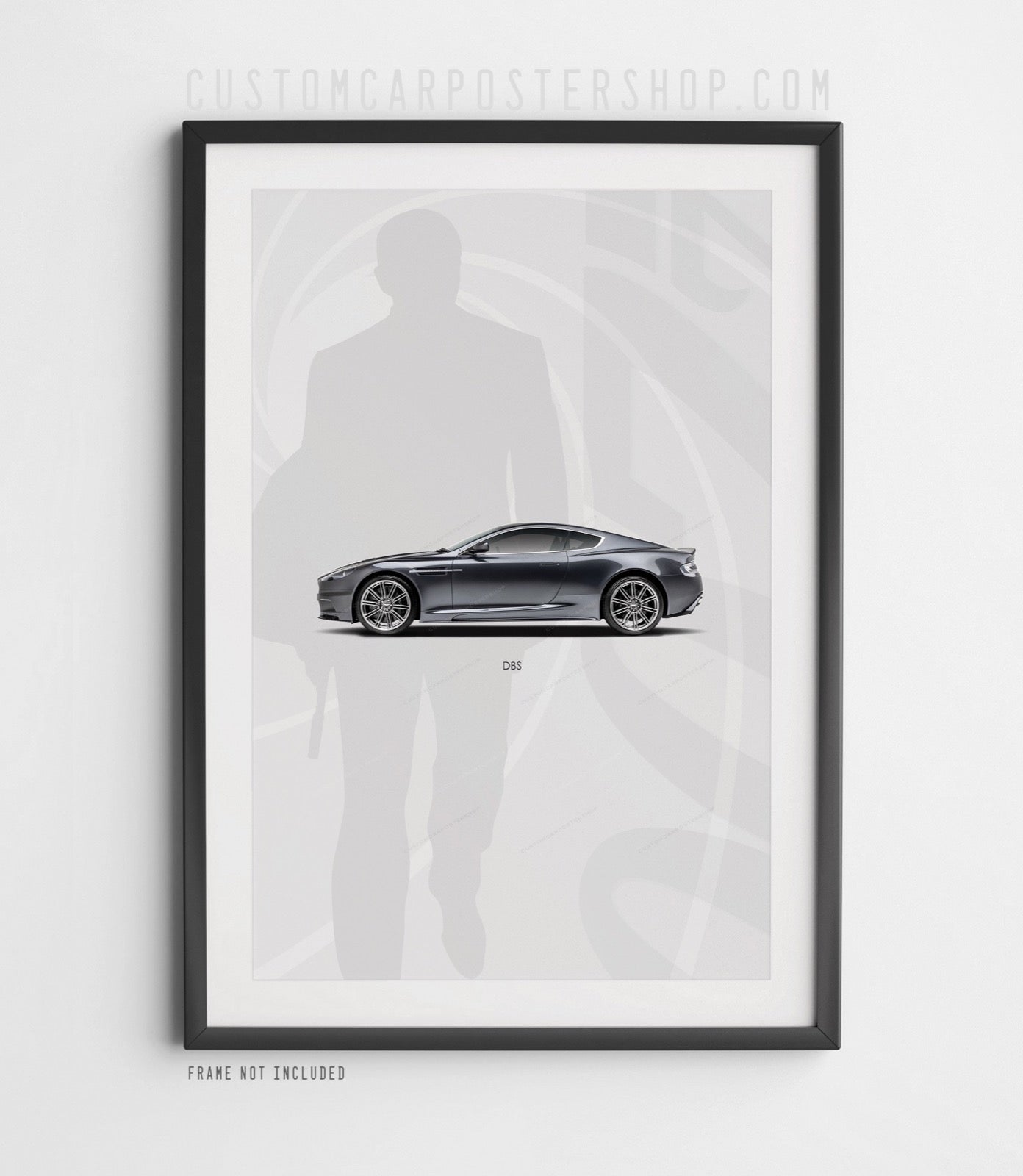 007 James Bond Daniel Craig Aston Martin Poster Framed Art - Casino Royale DBS