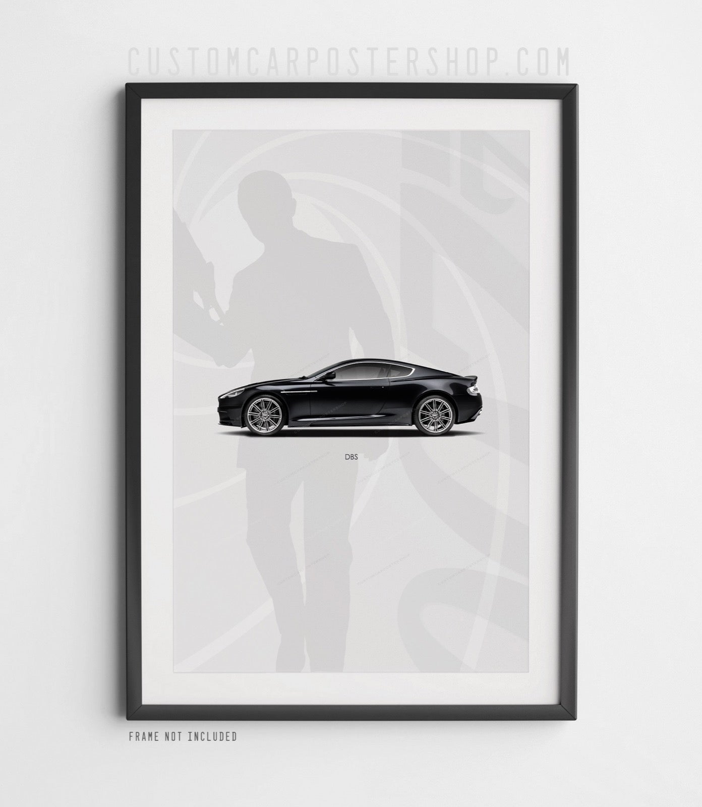 007 James Bond Daniel Craig Aston Martin Poster Framed Art - Quantum of Solace DBS