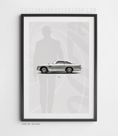 007 James Bond Daniel Craig Aston Martin Poster Framed Art - Skyfall DB5