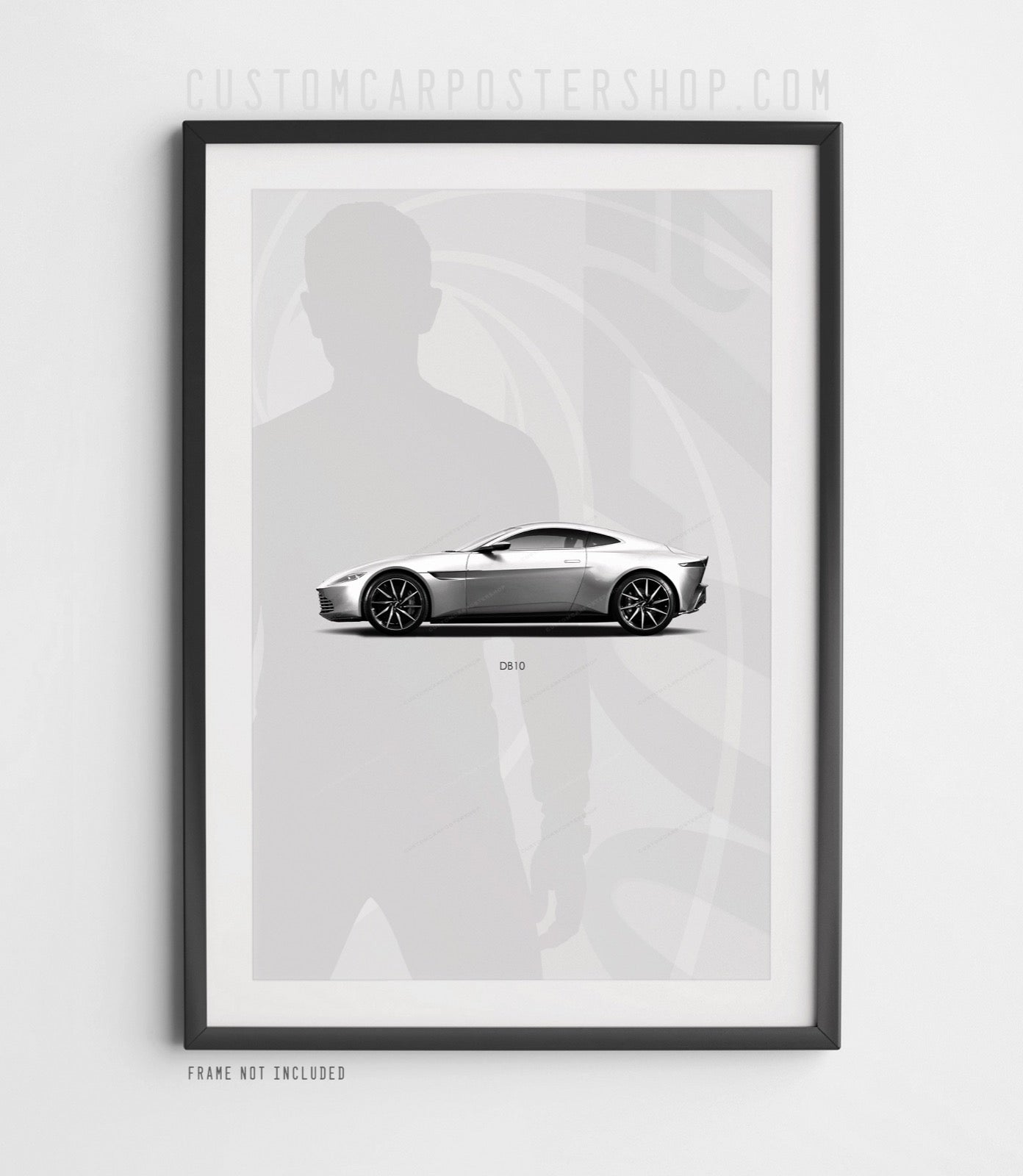 007 James Bond Daniel Craig Aston Martin Poster Framed Art - Spectre DB10