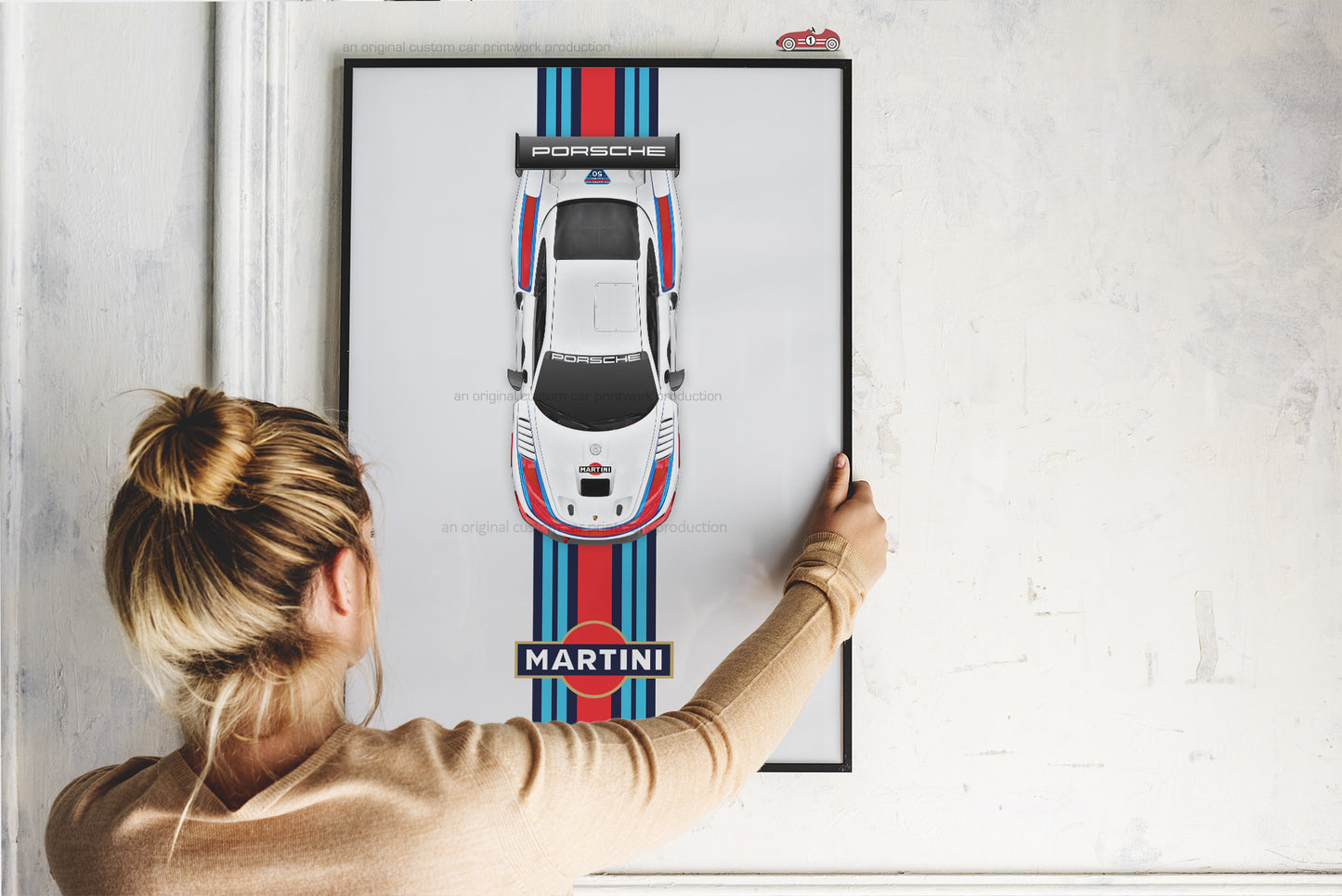 2019 Porsche 935 Top View Martini Racing Wall Art - Liveries
