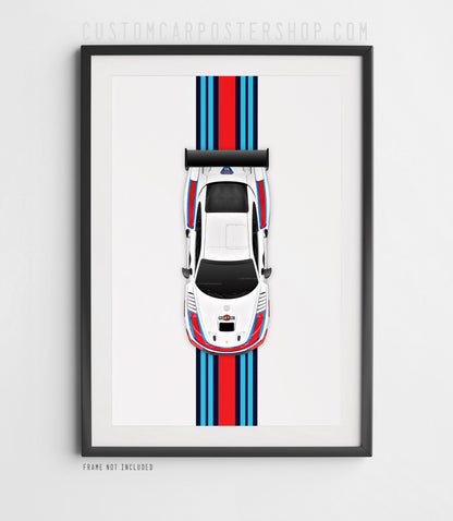 Porsche 935 Martini Racing Car Poster