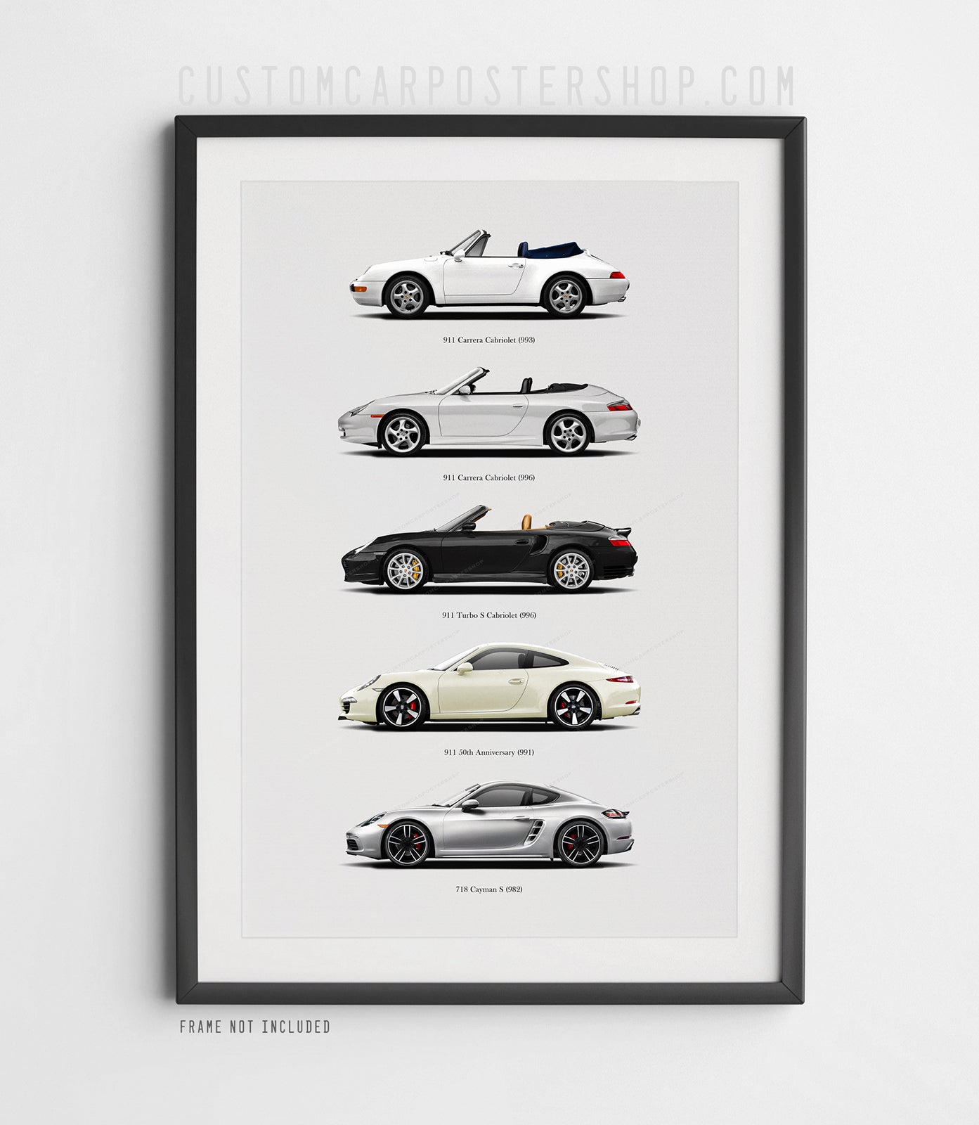 Porsche Collage Print - 30 Years of Ownership Tribute