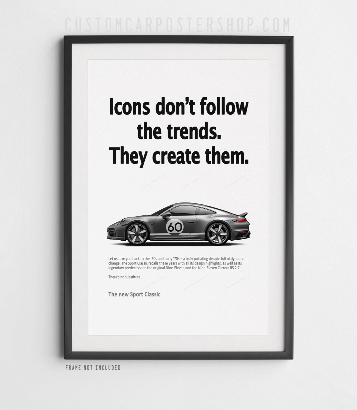 Porsche 992 Sport Classic Vintage Ad - Icons