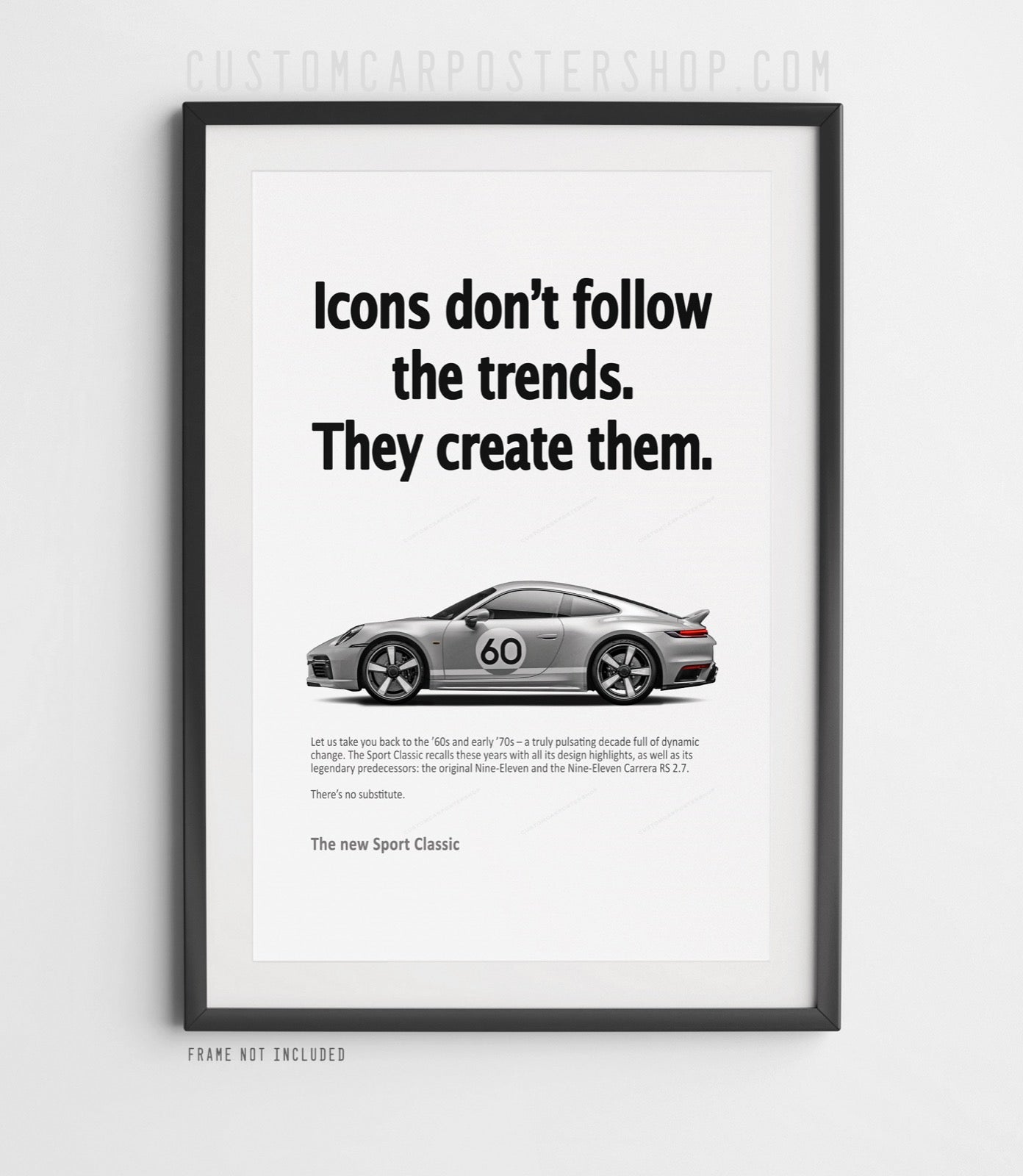 Porsche 992 Sport Classic Vintage Ad - Icons