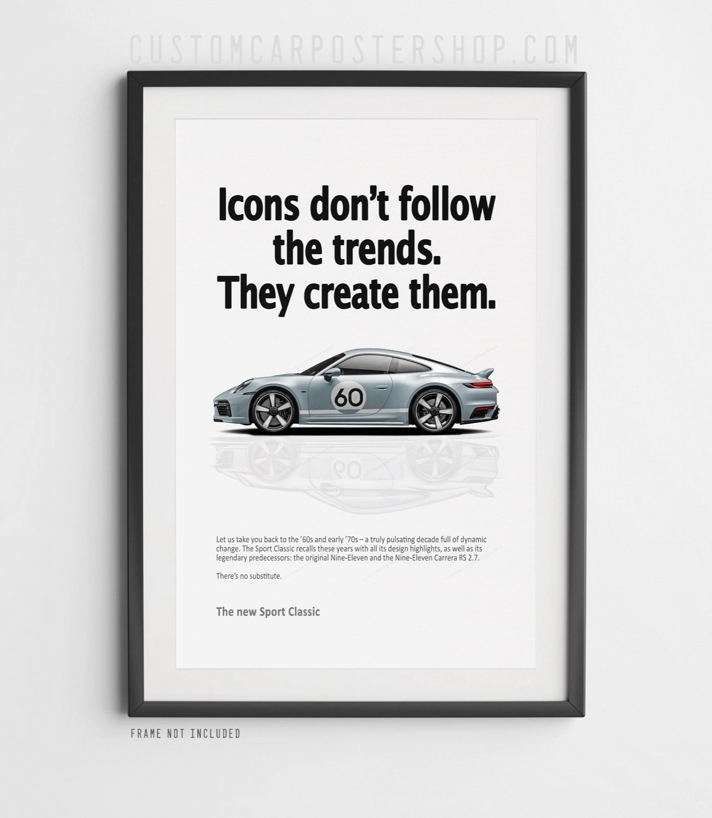 Porsche 992 Sport Classic Vintage Ad - Icons