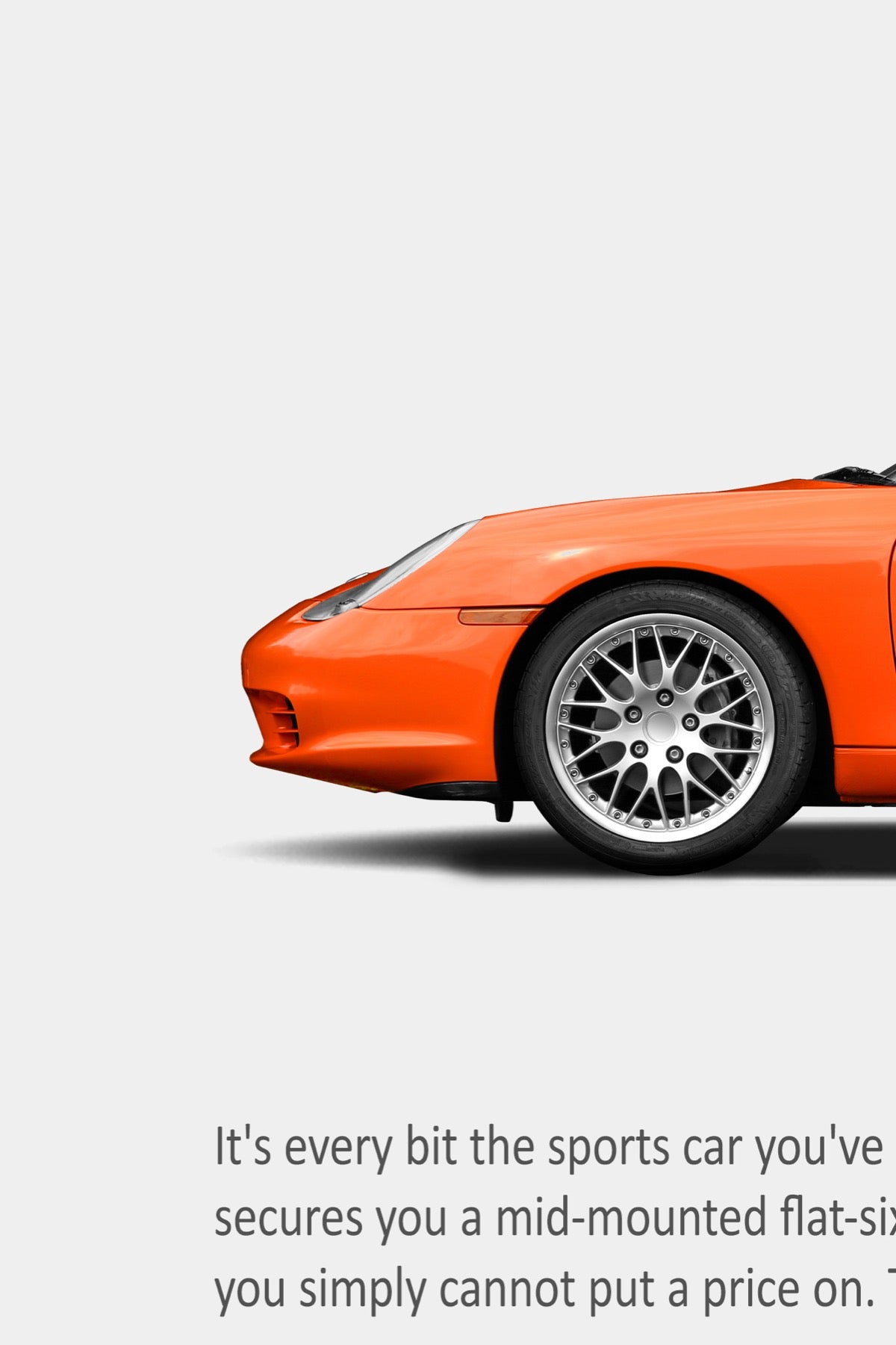 Porsche 986 Boxster Print Ad - A Dollar a Mile
