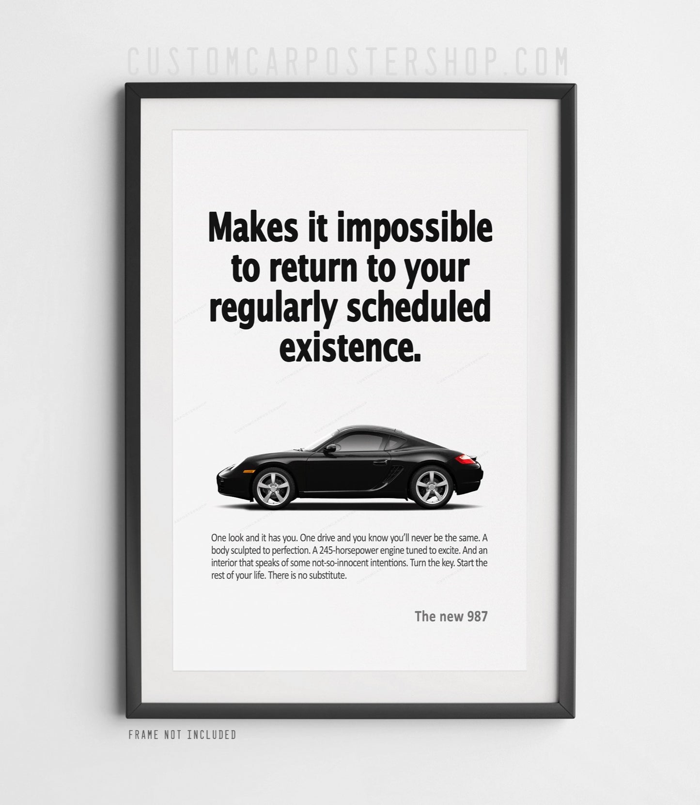 Porsche 987 Cayman Print Ad - Scheduled Existence