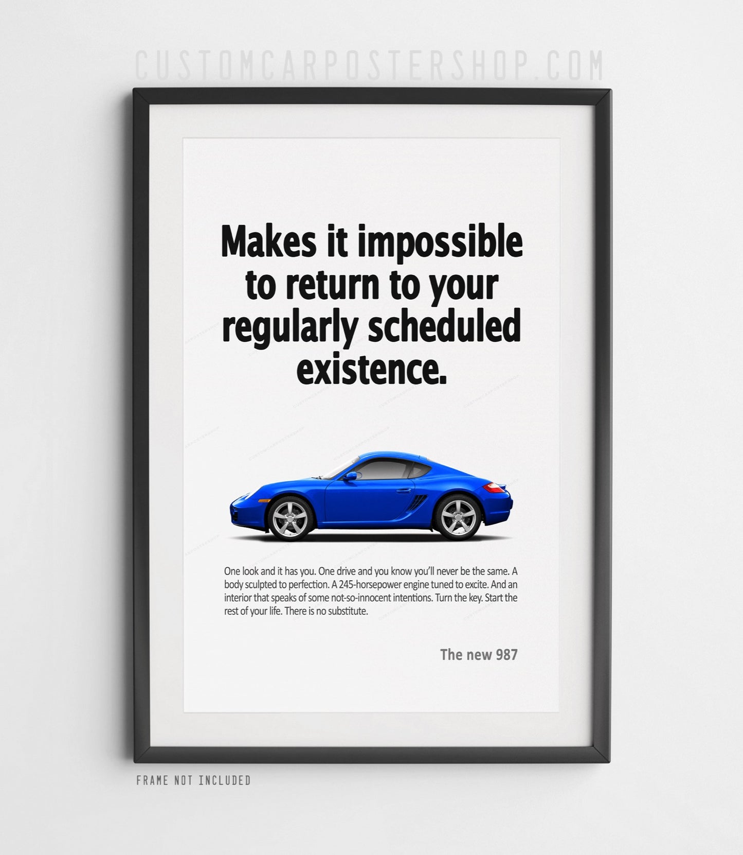 Porsche 987 Cayman Print Ad - Scheduled Existence