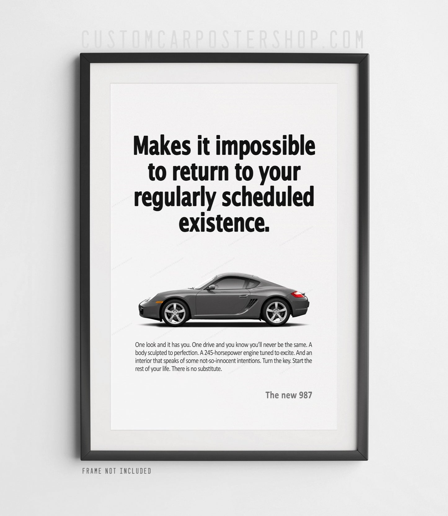 Porsche 987 Cayman Print Ad - Scheduled Existence