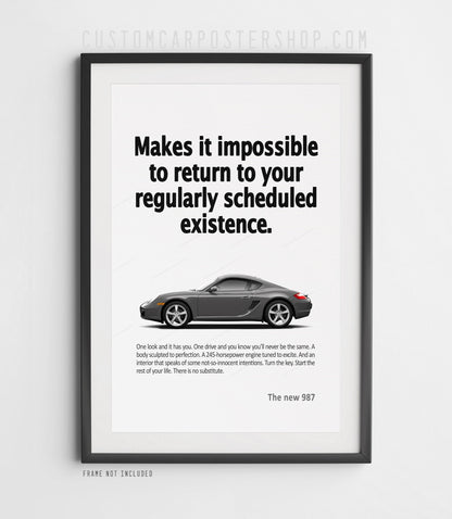 Porsche 987 Cayman Print Ad - Scheduled Existence