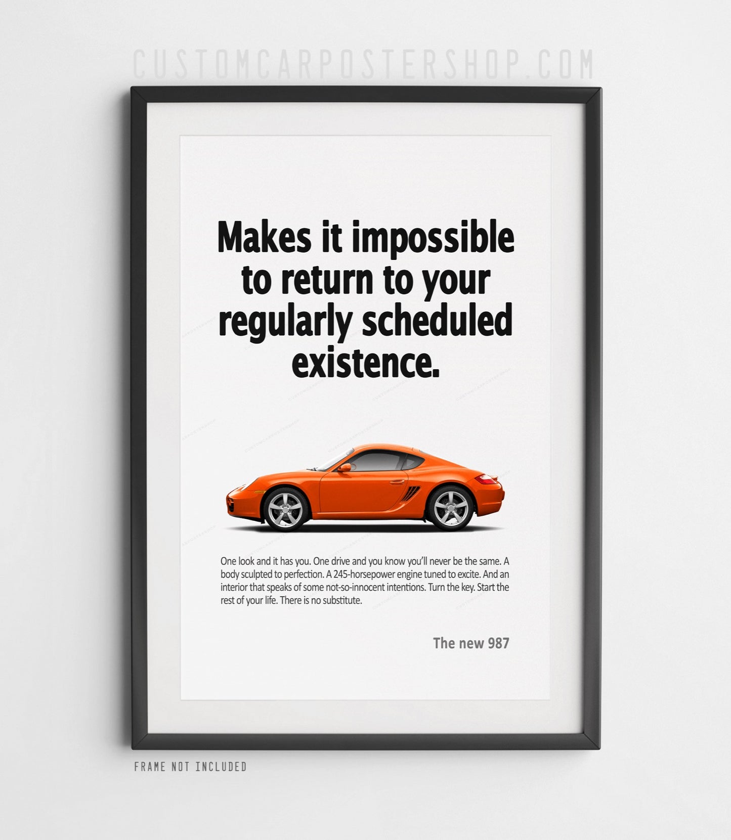 Porsche 987 Cayman Print Ad - Scheduled Existence