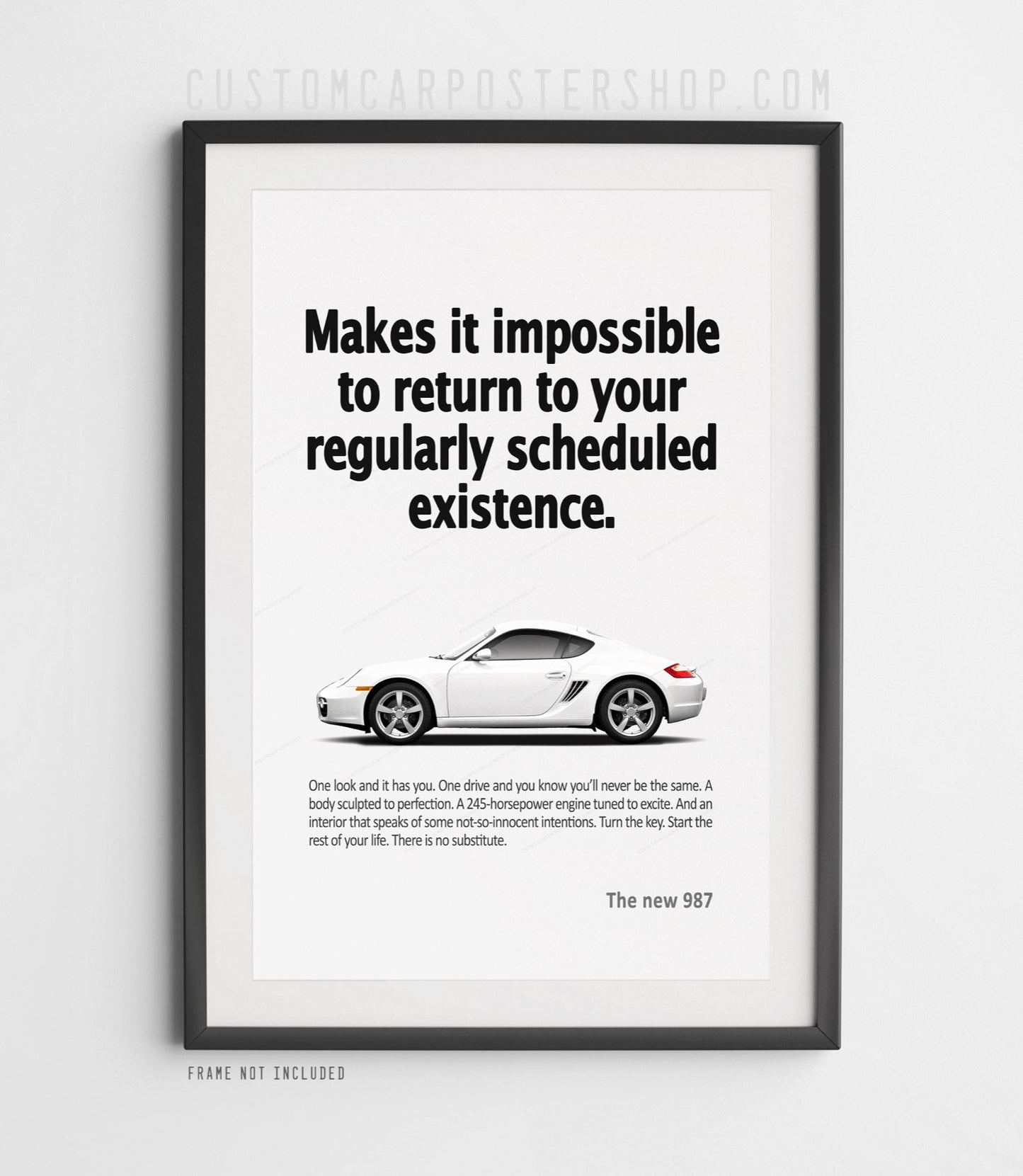 Porsche 987 Cayman Print Ad - Scheduled Existence