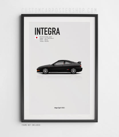 Acura Integra Type R (DC2) Poster