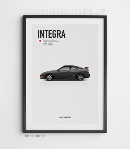 Acura Integra Type R (DC2) Poster