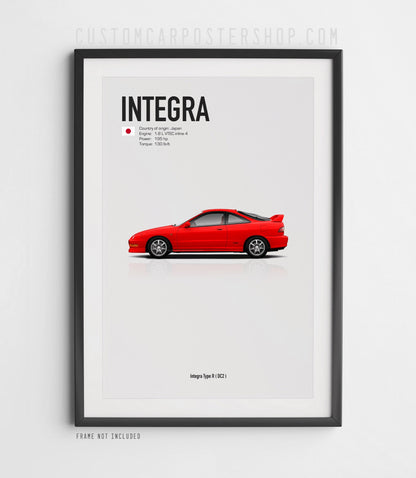 Acura Integra Type R (DC2) Poster