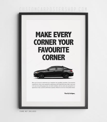 Acura ILX A-Spec Print Ad - Favourite Corner