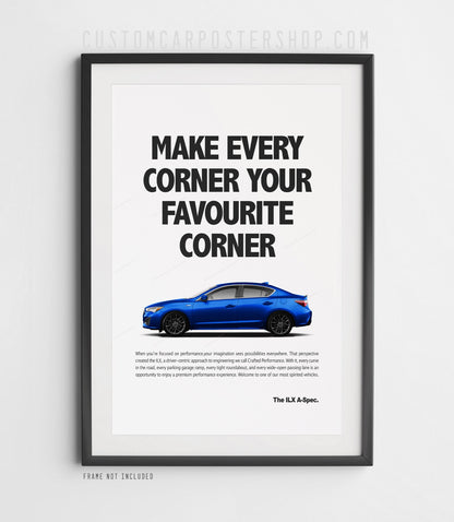 Acura ILX A-Spec Print Ad - Favourite Corner