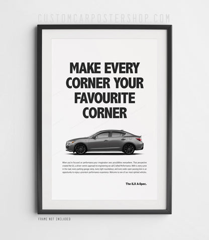 Acura ILX A-Spec Print Ad - Favourite Corner