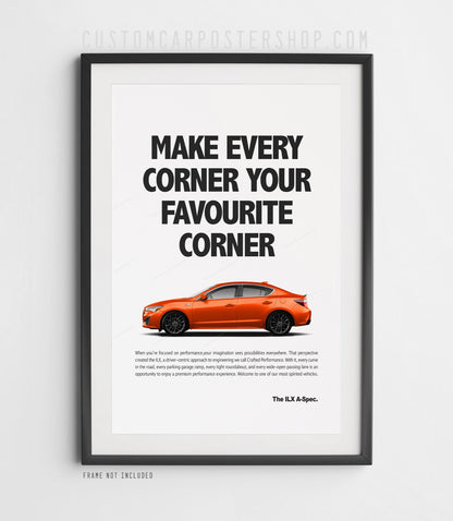 Acura ILX A-Spec Print Ad - Favourite Corner