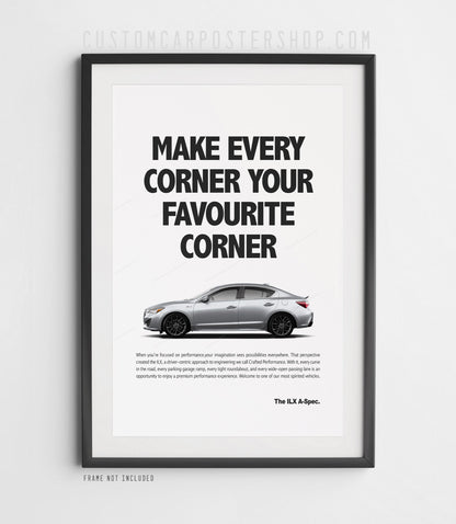 Acura ILX A-Spec Print Ad - Favourite Corner