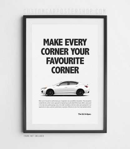 Acura ILX A-Spec Print Ad - Favourite Corner
