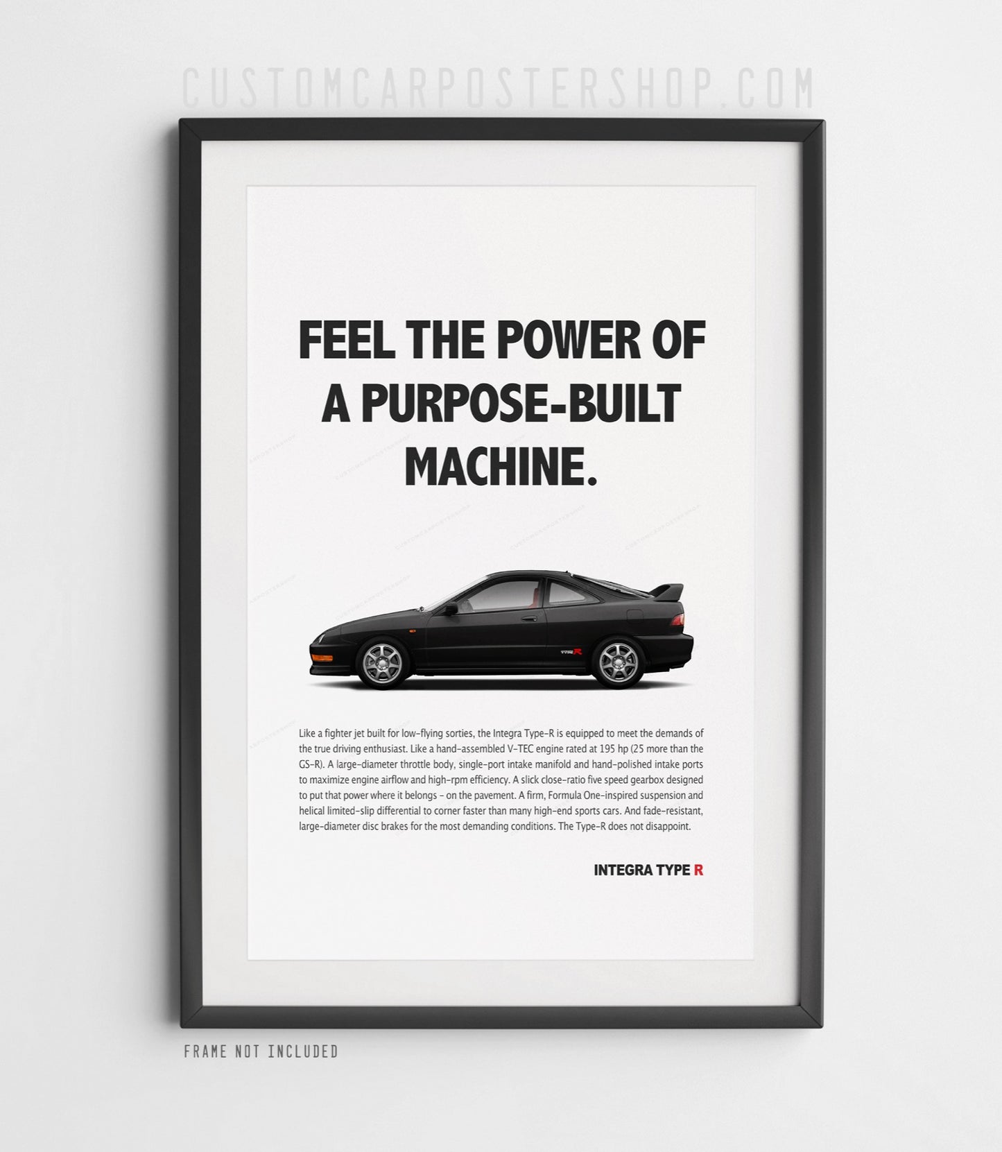 Acura Integra (DC2) Type R Print Ad - Purpose-Built Machine