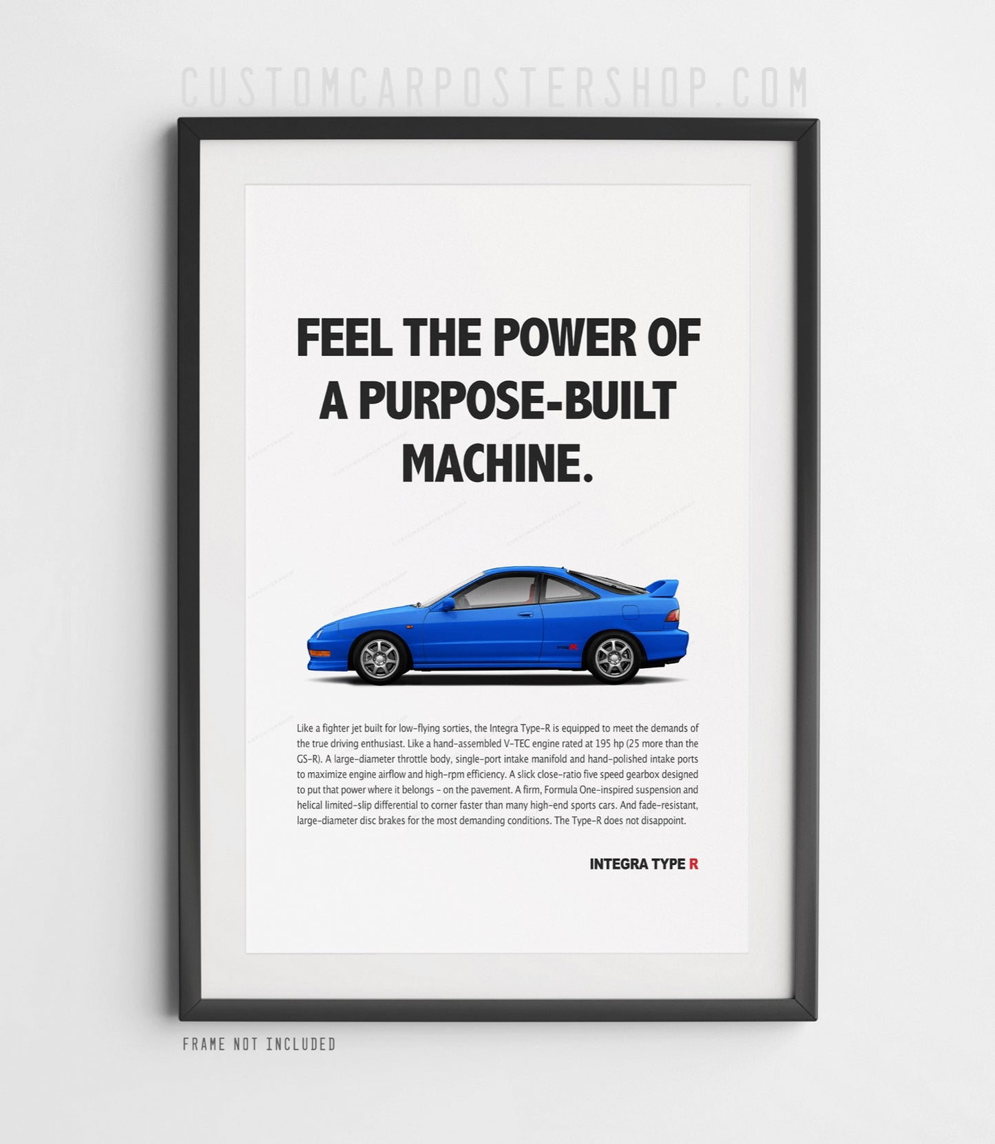 Acura Integra (DC2) Type R Print Ad - Purpose-Built Machine