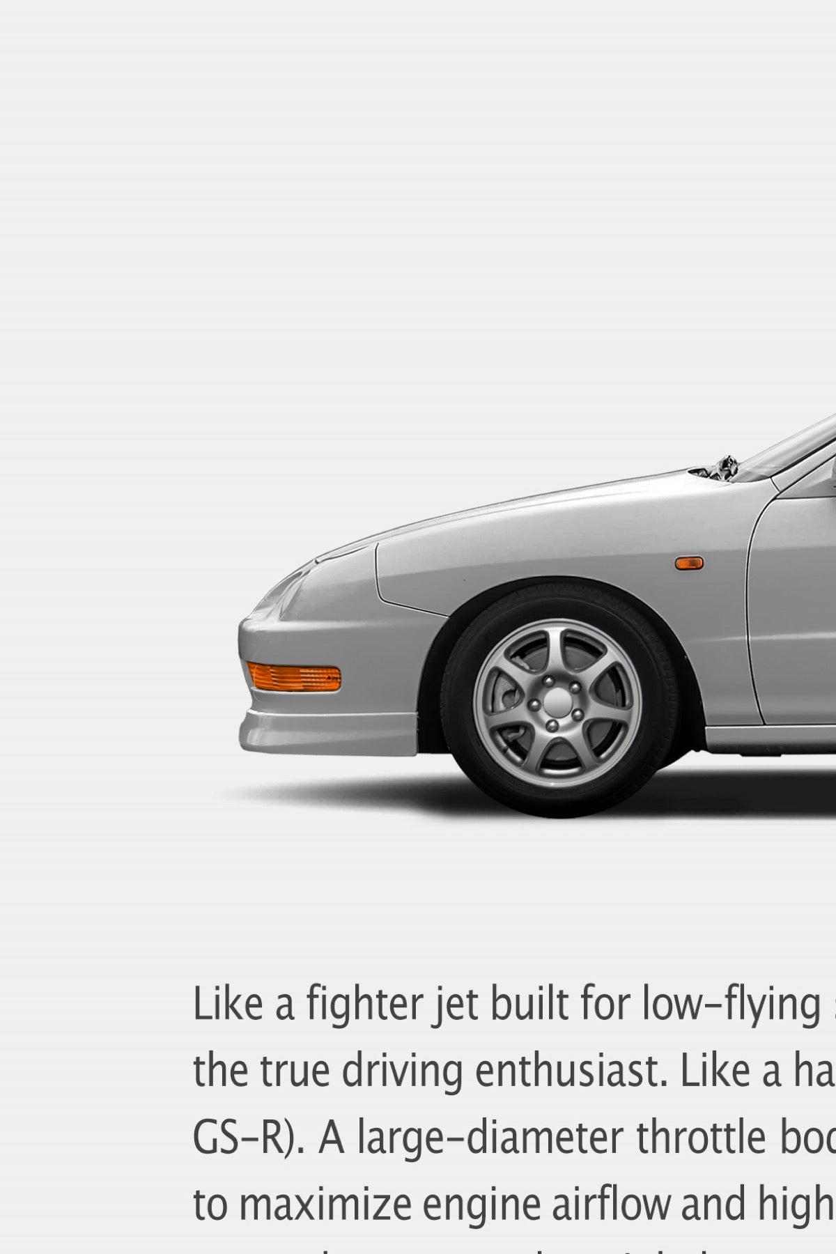 Acura Integra (DC2) Type R Print Ad - Purpose-Built Machine