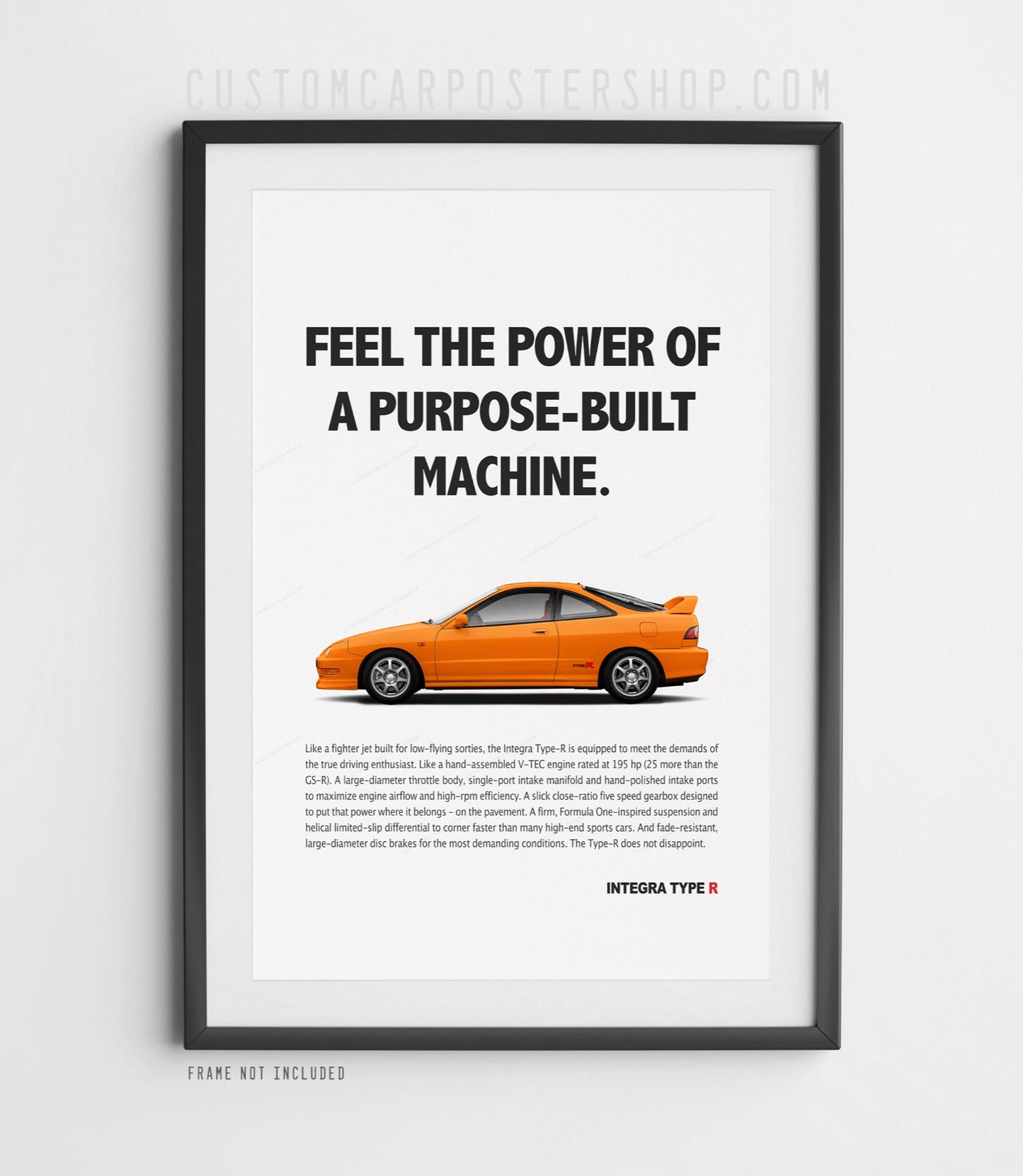 Acura Integra (DC2) Type R Print Ad - Purpose-Built Machine