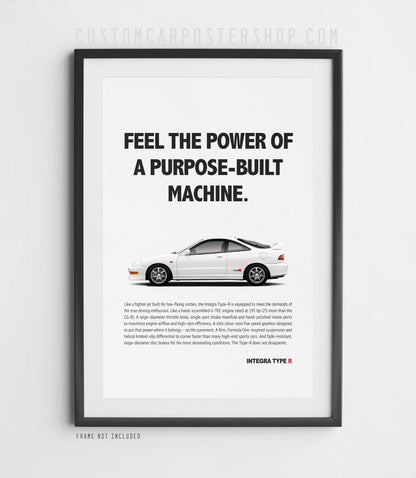 Acura Integra (DC2) Type R Print Ad - Purpose-Built Machine