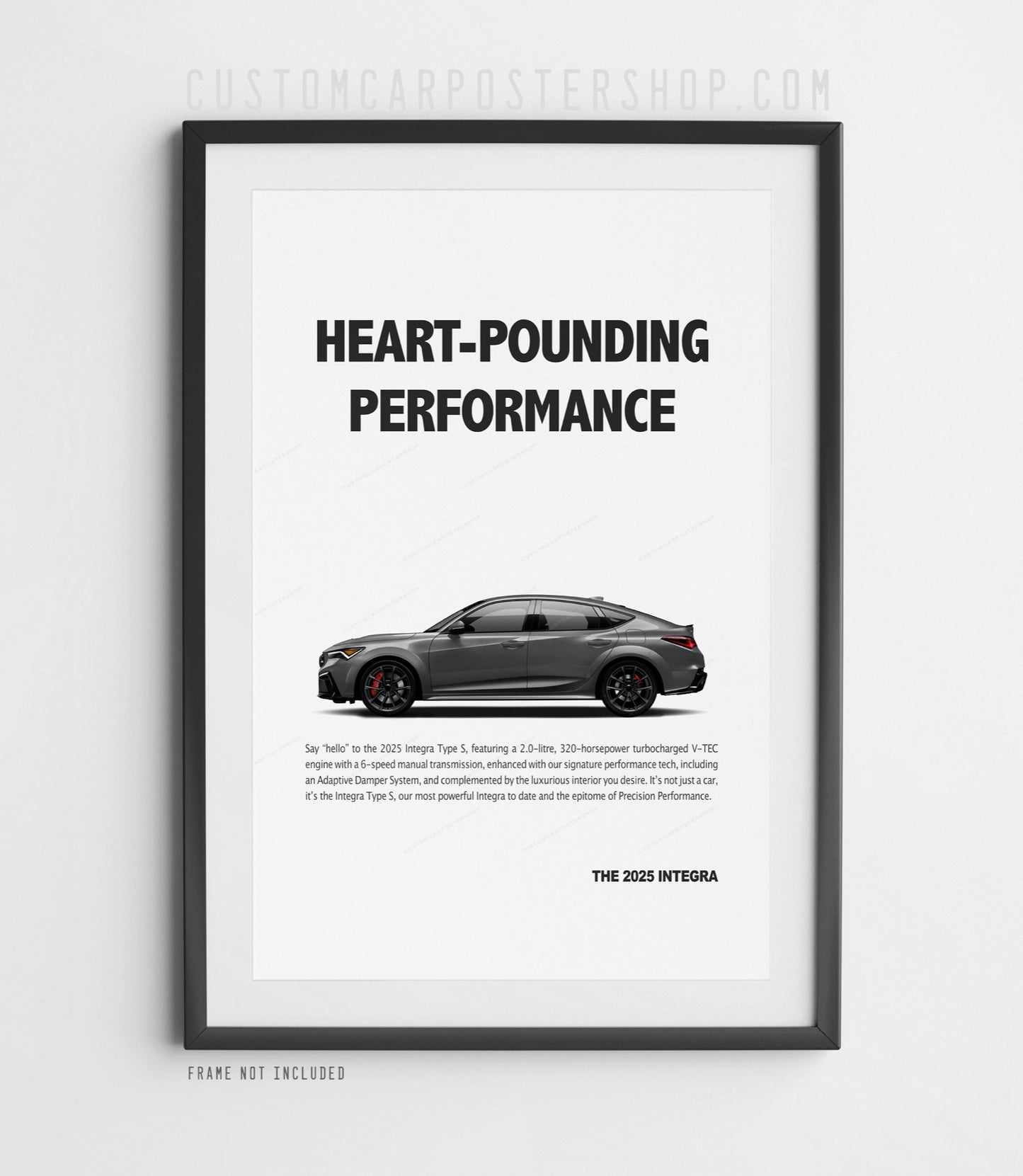 Acura Integra Type S (2025) Print Ad - Heart Pounding Performance