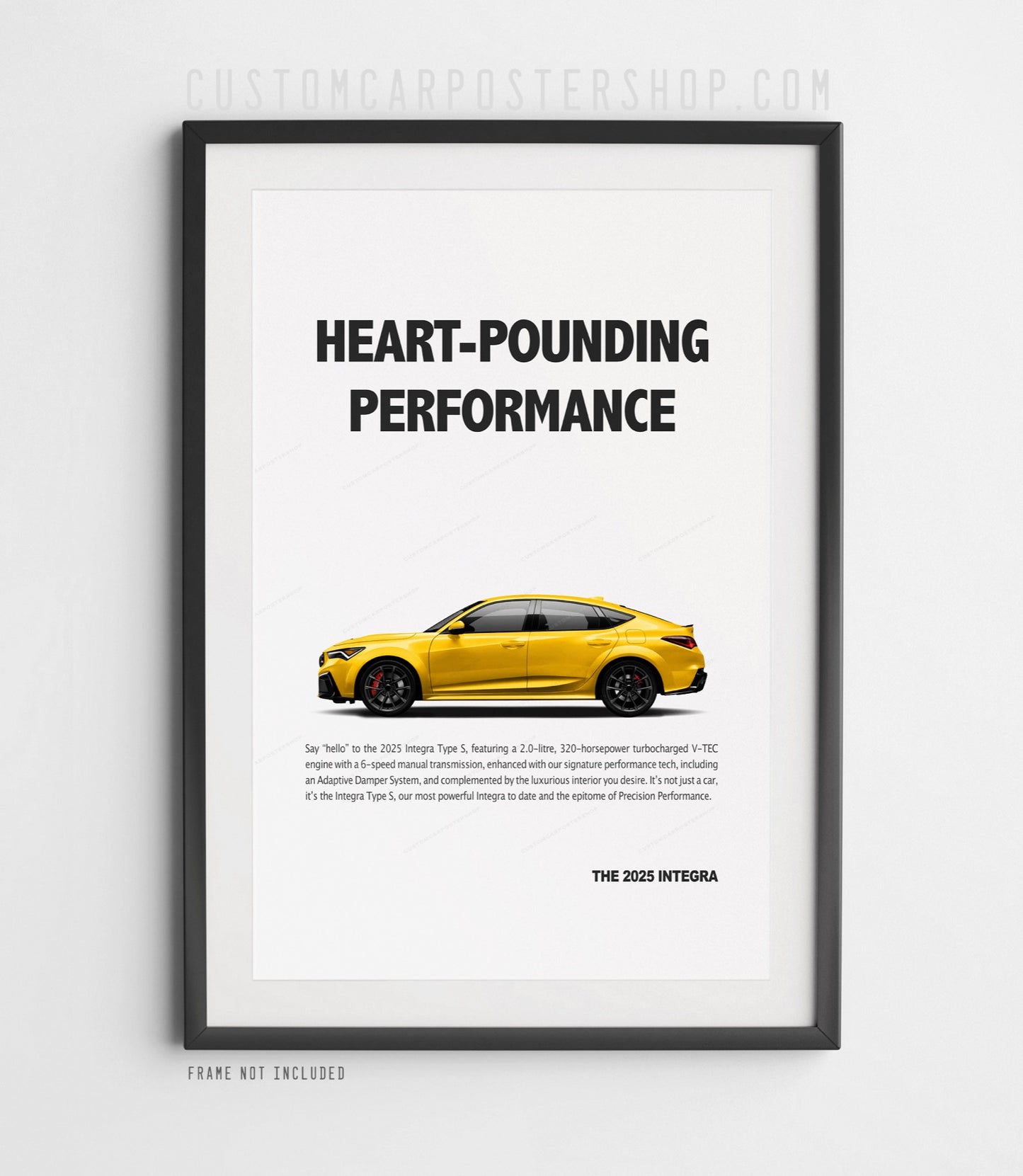 Acura Integra Type S (2025) Print Ad - Heart Pounding Performance