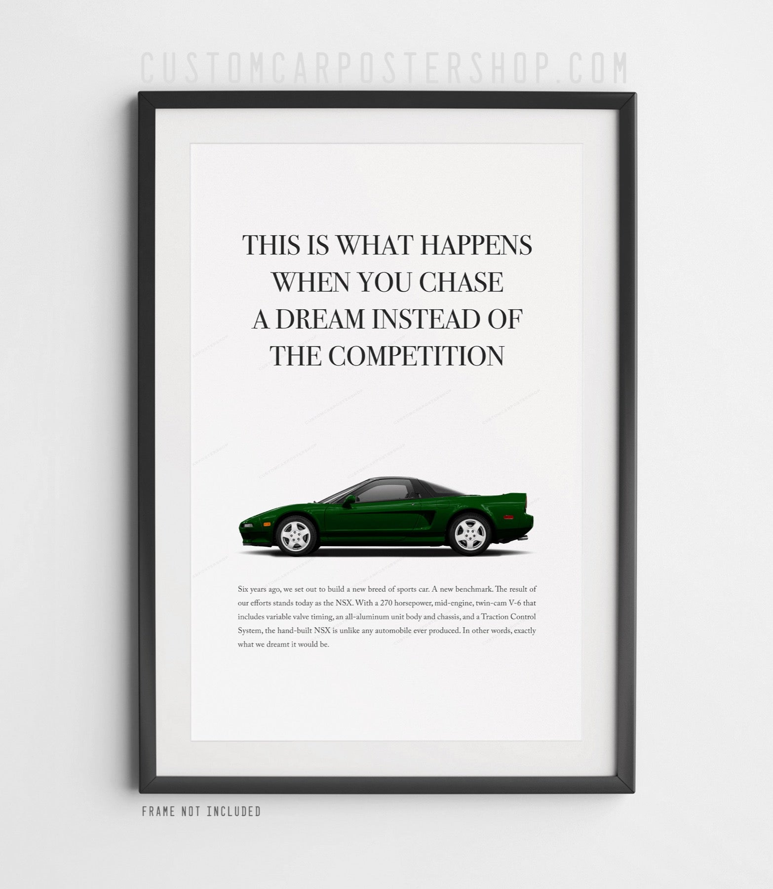 Acura / Honda NSX (NA1) Print Ad - Chase a Dream