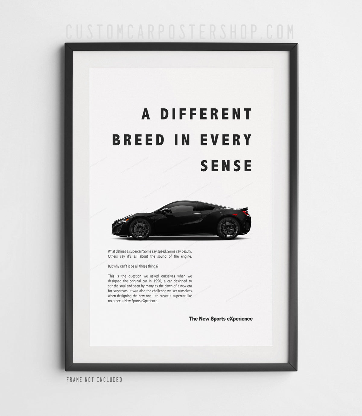 Acura / Honda NSX Print Ad - A Different Breed