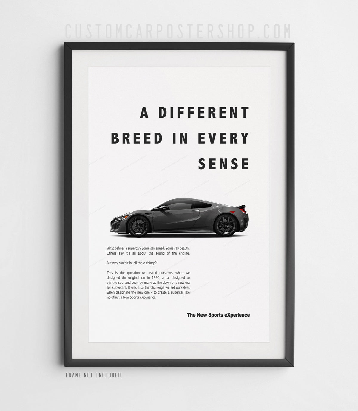 Acura / Honda NSX Print Ad - A Different Breed