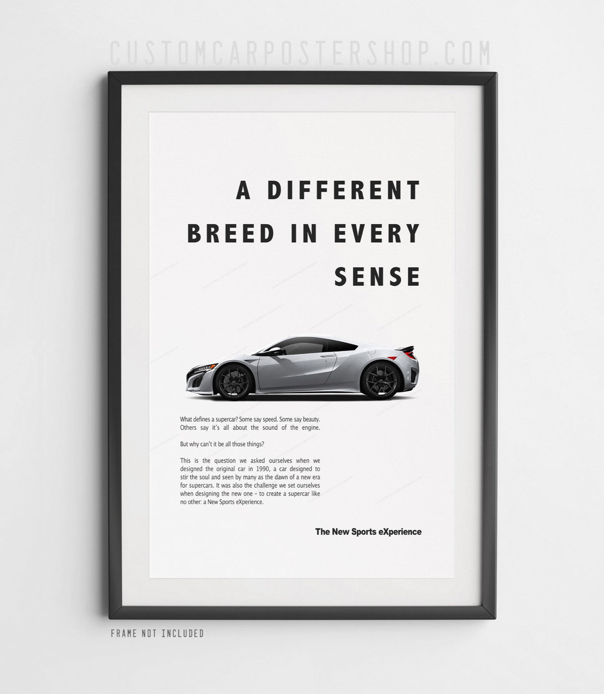 Acura / Honda NSX Print Ad - A Different Breed