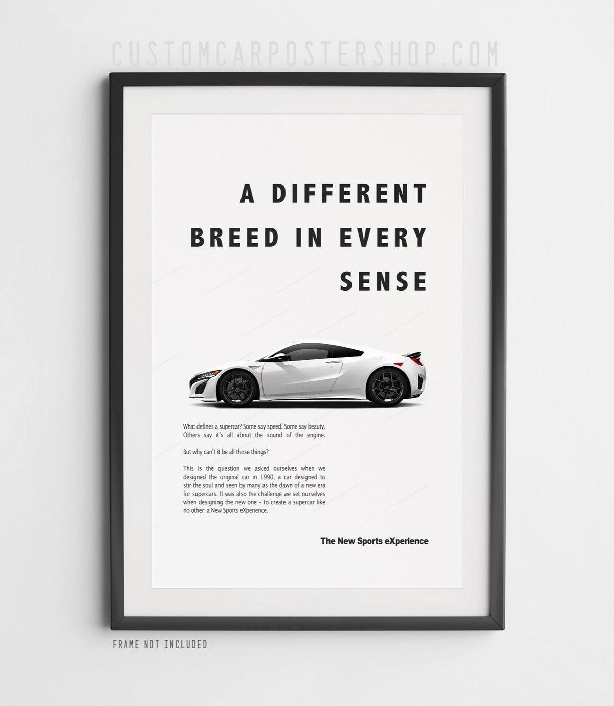 Acura / Honda NSX Print Ad - A Different Breed